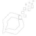 Logo Telemarketing Schweiz: Sprechblase in Hexagon-Form